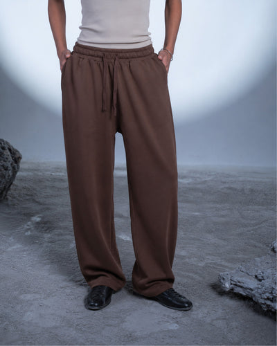 Balloon Fit Pants - Brown