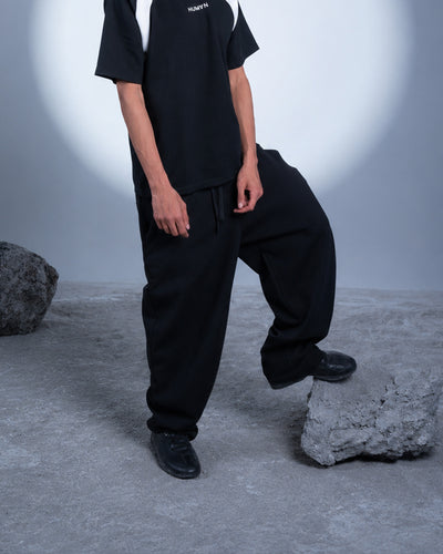 Balloon Fit Pants - Black