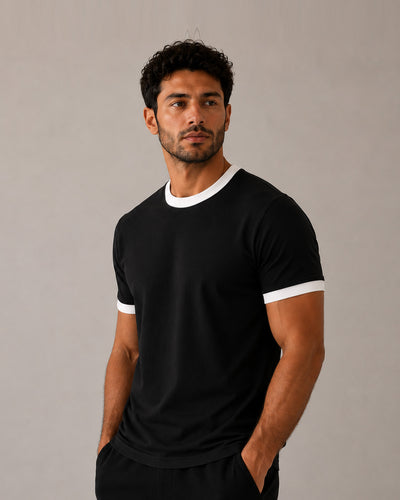 AERO™ Contrast Tee- Black