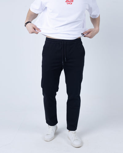 Relaxed Gabardine Pants - Black