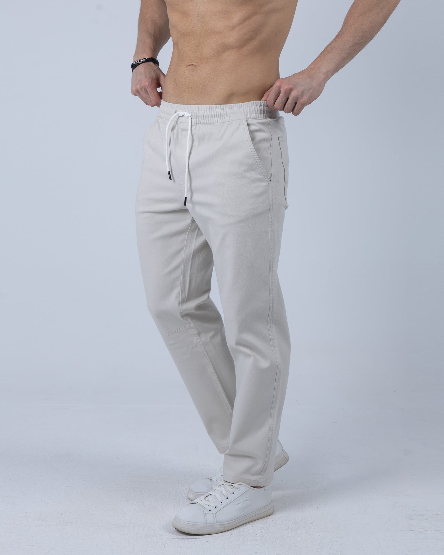 Relaxed Gabardine Pants - offwhite
