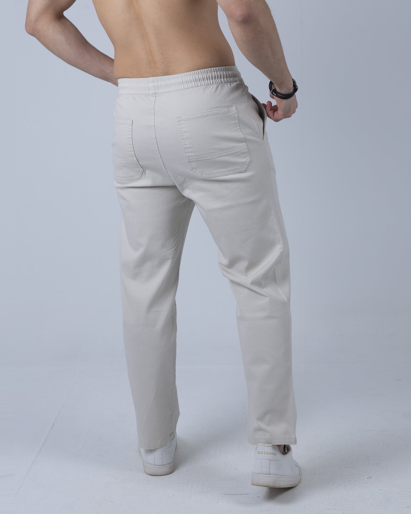 Relaxed Gabardine Pants - offwhite