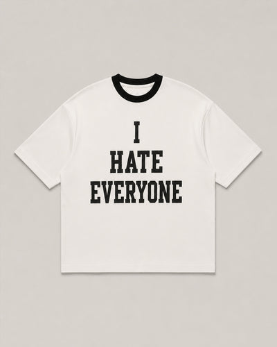 HATE Oversized Tee - Offwhite