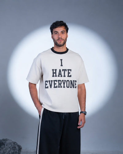 HATE Oversized Tee - Offwhite