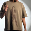 MJ Oversized Tee - Dusty Brown
