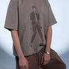 MJ Oversized Tee - Dusty Brown
