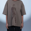MJ Oversized Tee - Dusty Brown