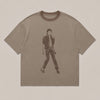MJ Oversized Tee - Dusty Brown