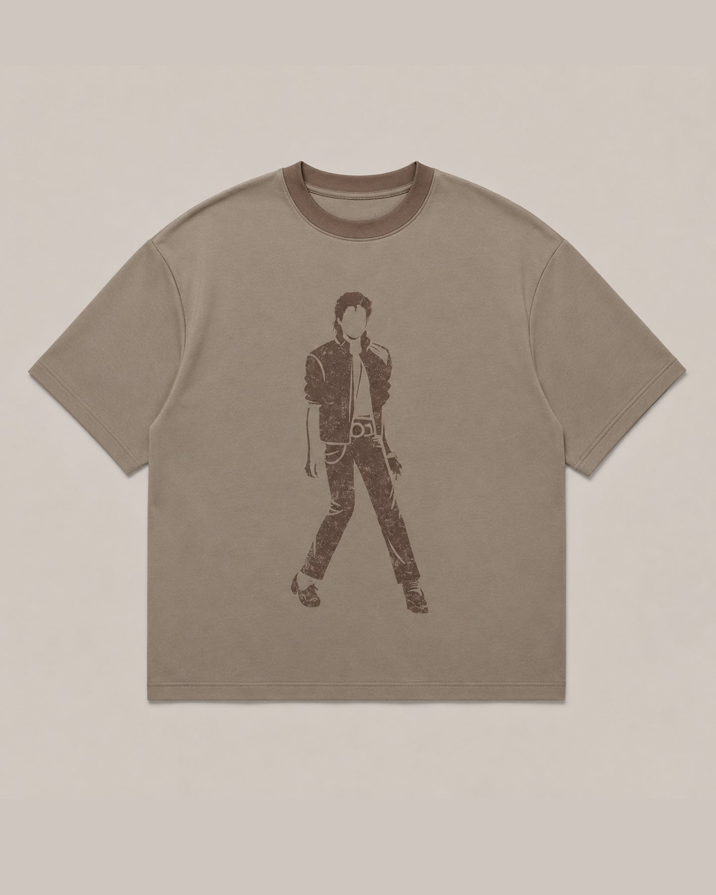 MJ Oversized Tee - Dusty Brown