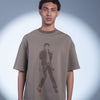 MJ Oversized Tee - Dusty Brown