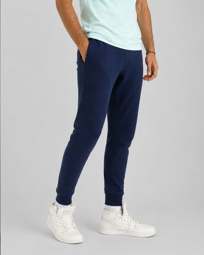 Basic Soft Joggers - Navy blue.
