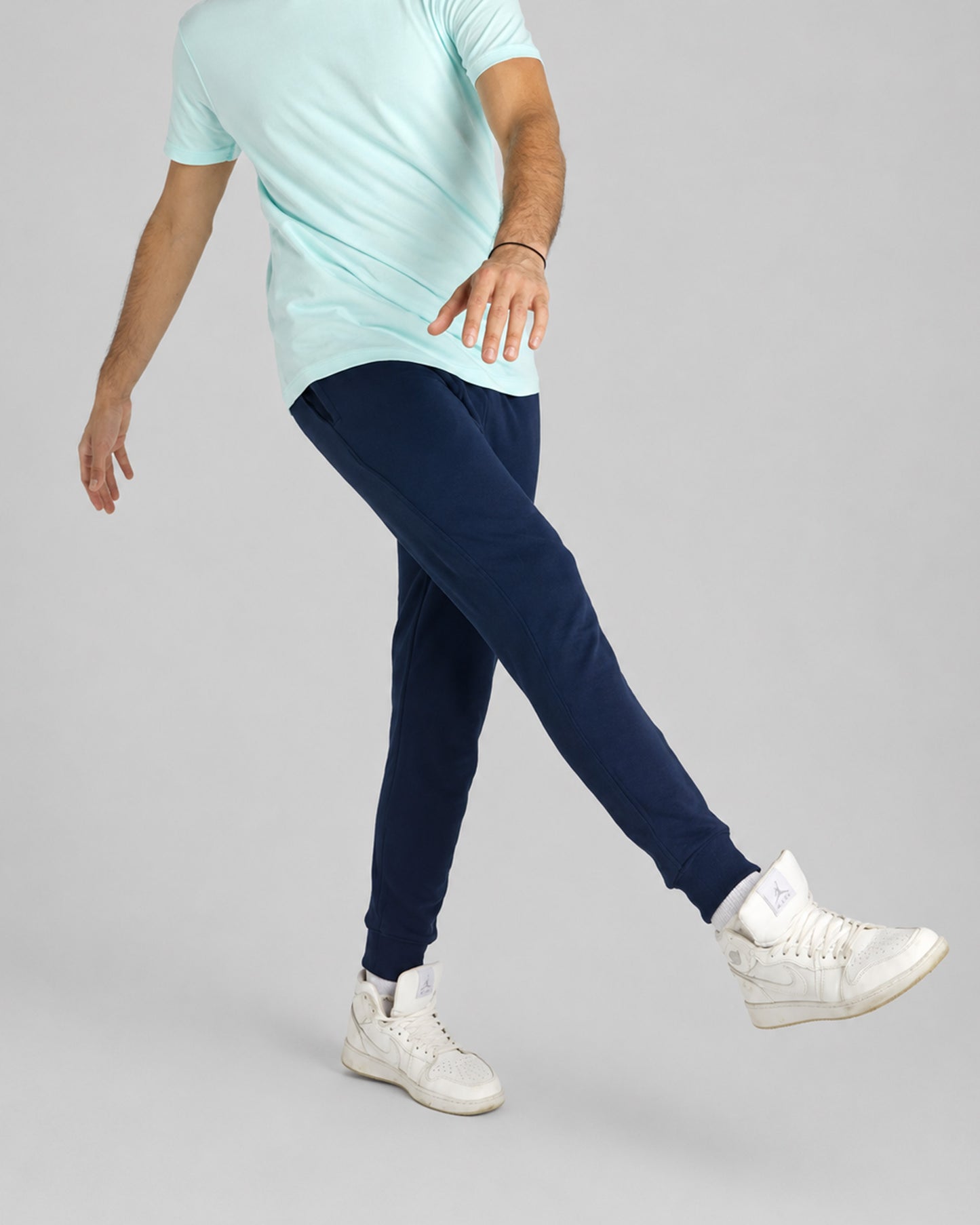 Basic Soft Joggers - Navy blue.