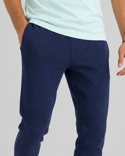 Basic Soft Joggers - Navy blue.