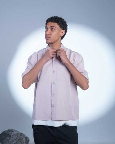 BoxyFit Shirt - Pale Pink