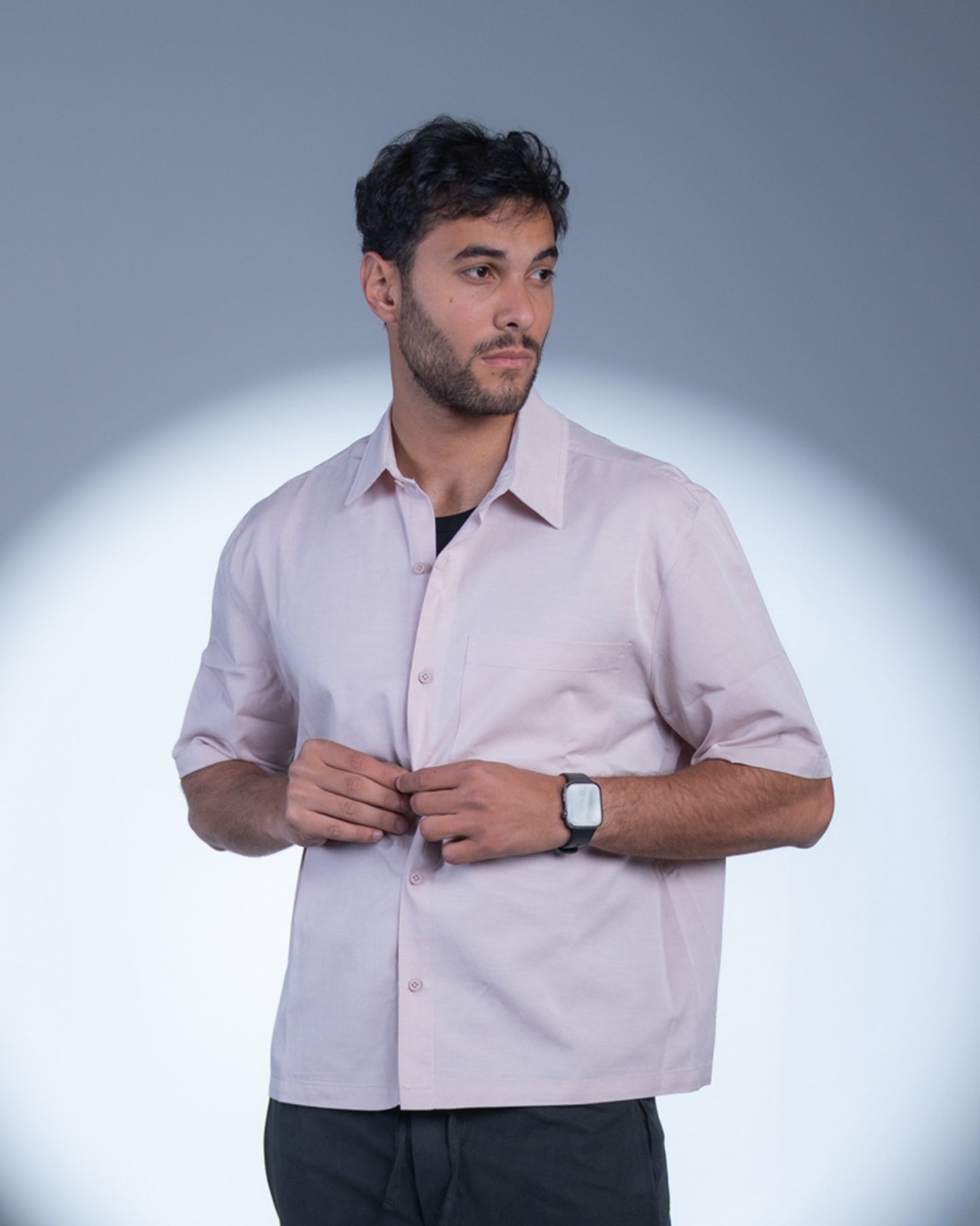 BoxyFit Shirt - Pale Pink