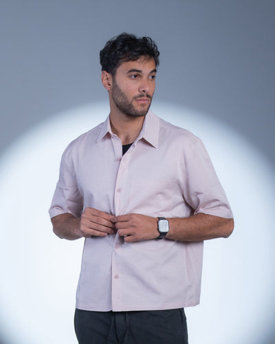 BoxyFit Shirt - Pale Pink