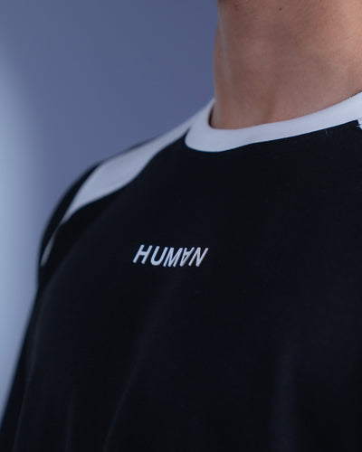 AERO™ Striped Raglan Tee – Black