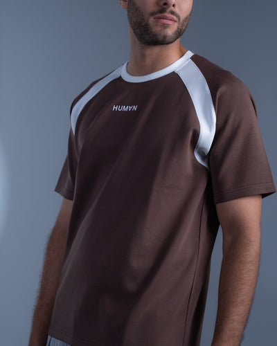 AERO™ Striped Raglan Tee – Brown