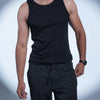 Core Ribbed Tank Top – Black