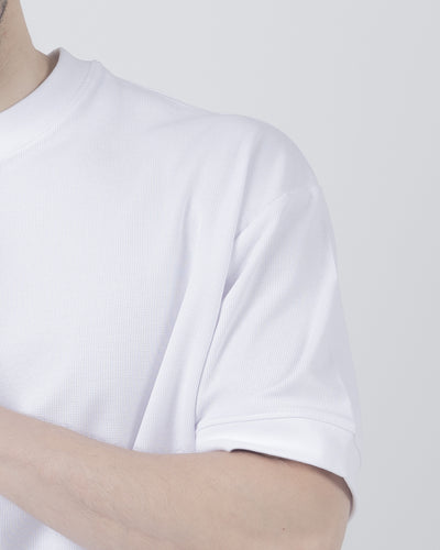 BOXY-FIT textured t-shirt - White
