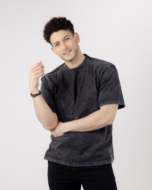 ACWD Boxy Oversized Black T-shirt