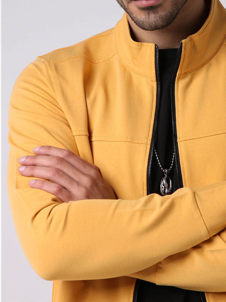 Weekday zip up light Jacket - Mustard Yellow