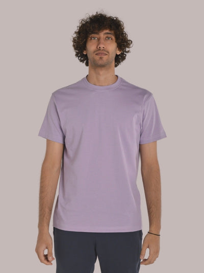 Basic - High Neck - Relaxed Purple T-shirt