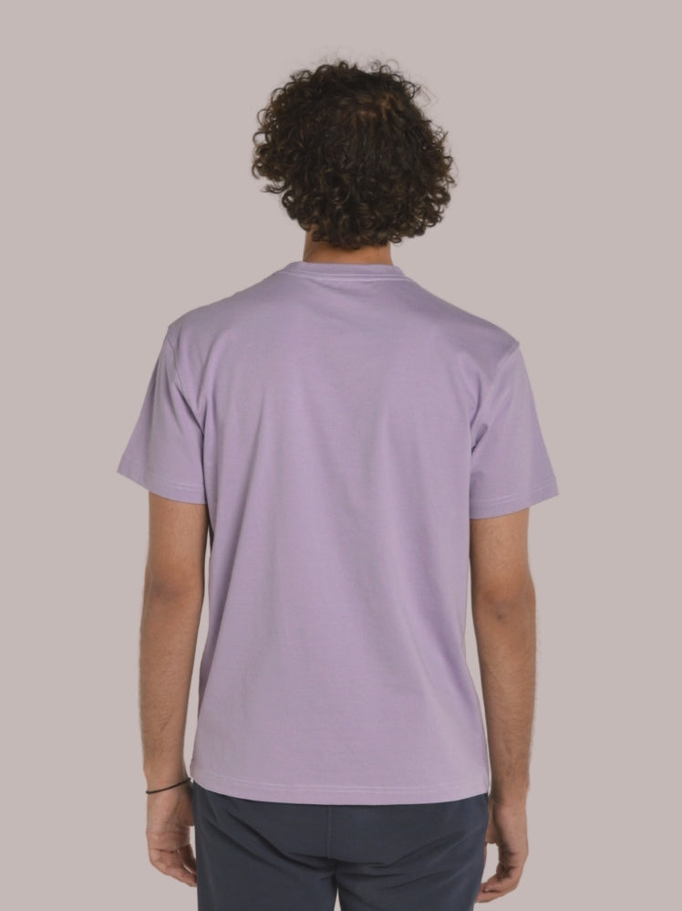 Basic - High Neck - Relaxed Purple T-shirt