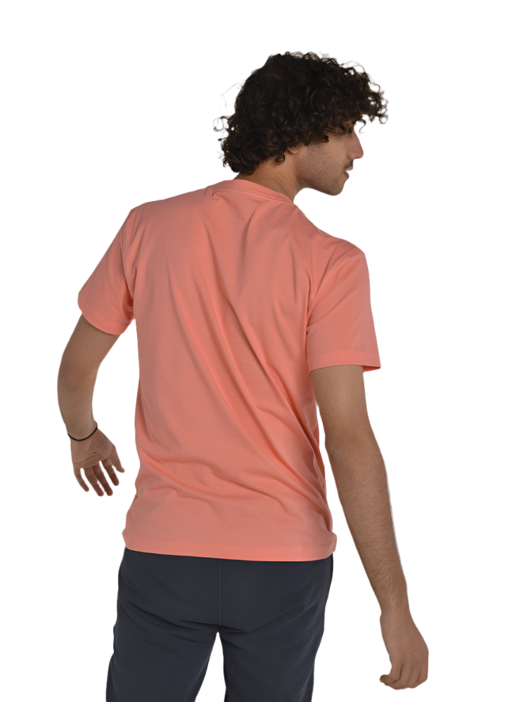 Basic - High Neck -  Relaxed Sweet Melon T-shirt