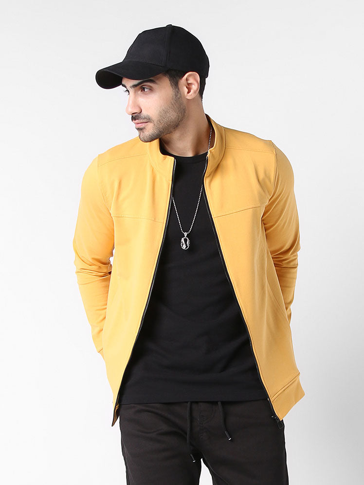 Weekday zip up light Jacket - Mustard Yellow