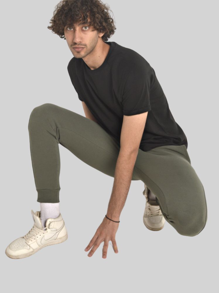 Basic Soft Joggers - Olive