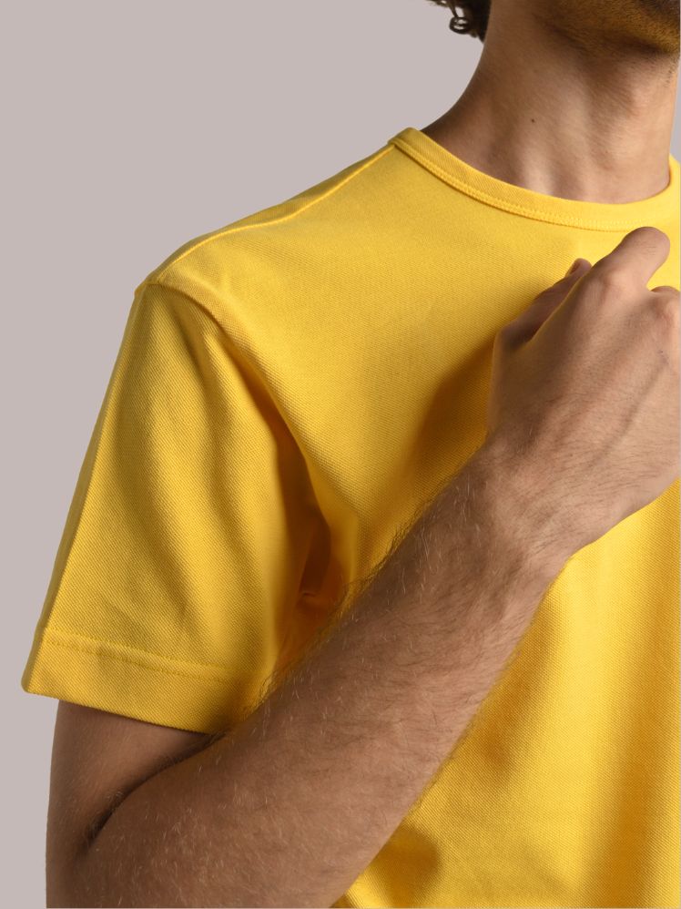 Basic Pique Yellow T-shirt