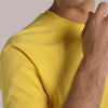 Curved raglan Yellow T-shirt