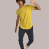 Curved raglan Yellow T-shirt