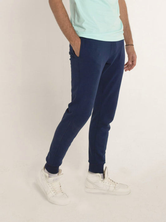 Basic Soft Joggers - Navy blue.