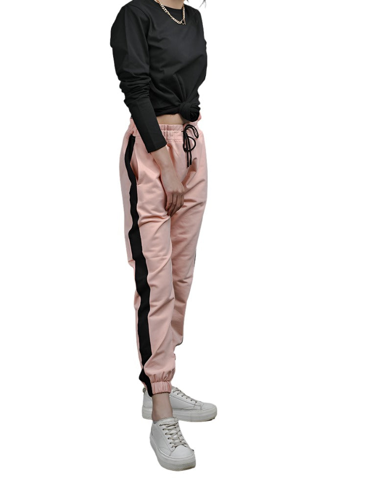 Blush Side stripe sweatpants