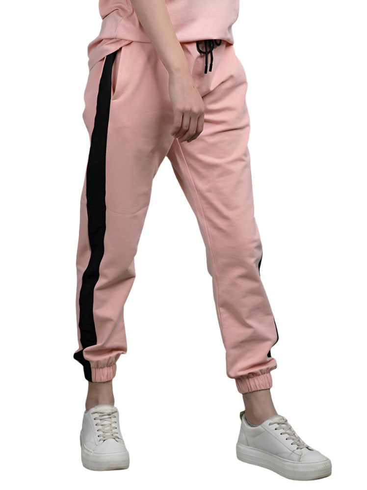 Blush Side stripe sweatpants