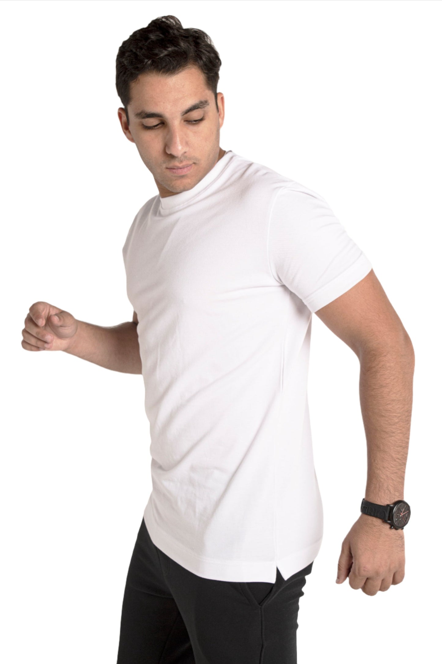 Elongated Pique T-shirt White