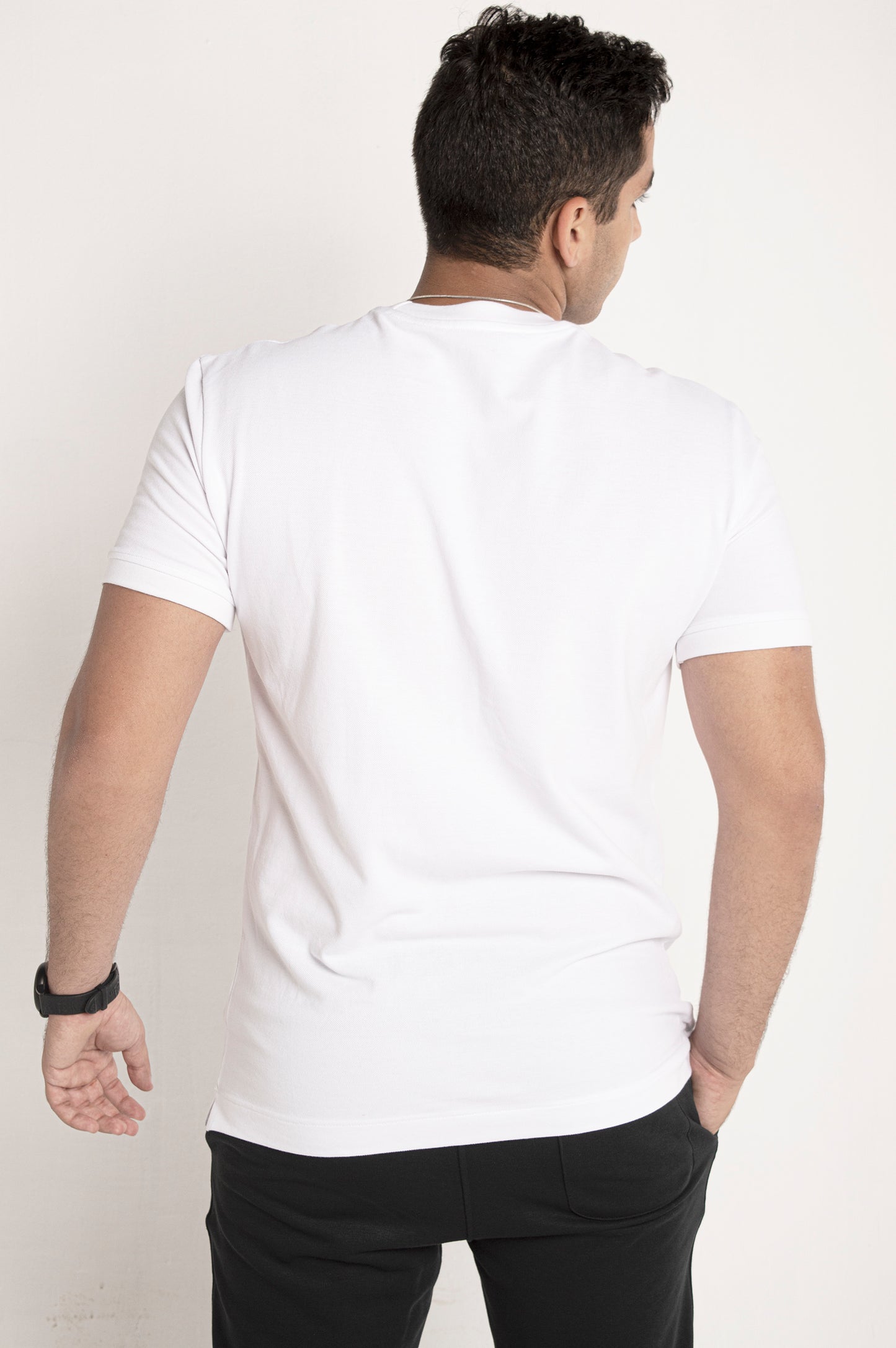 Elongated Pique T-shirt White