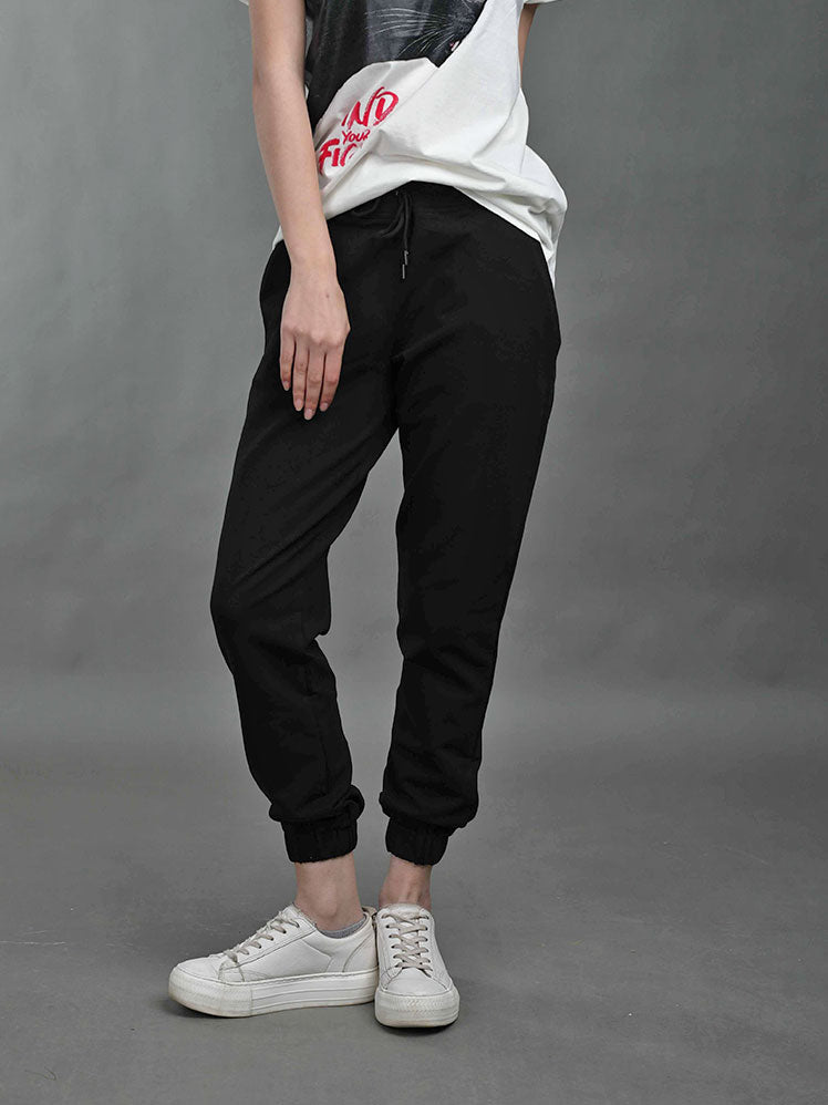 Slim fit -Black sweatpants