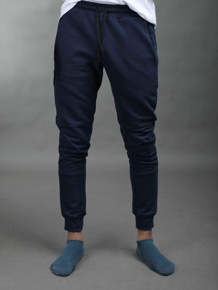 Slim fit jogger pants -Navy Blue