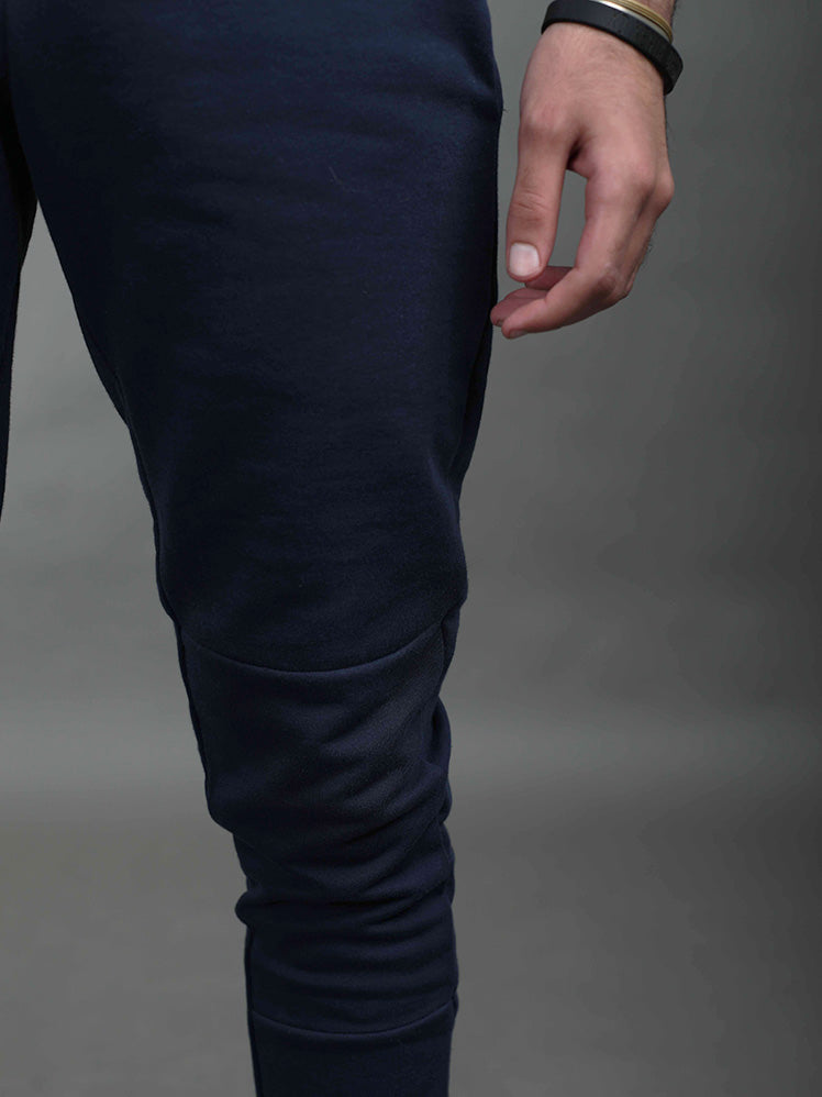 Slim fit jogger pants -Navy Blue